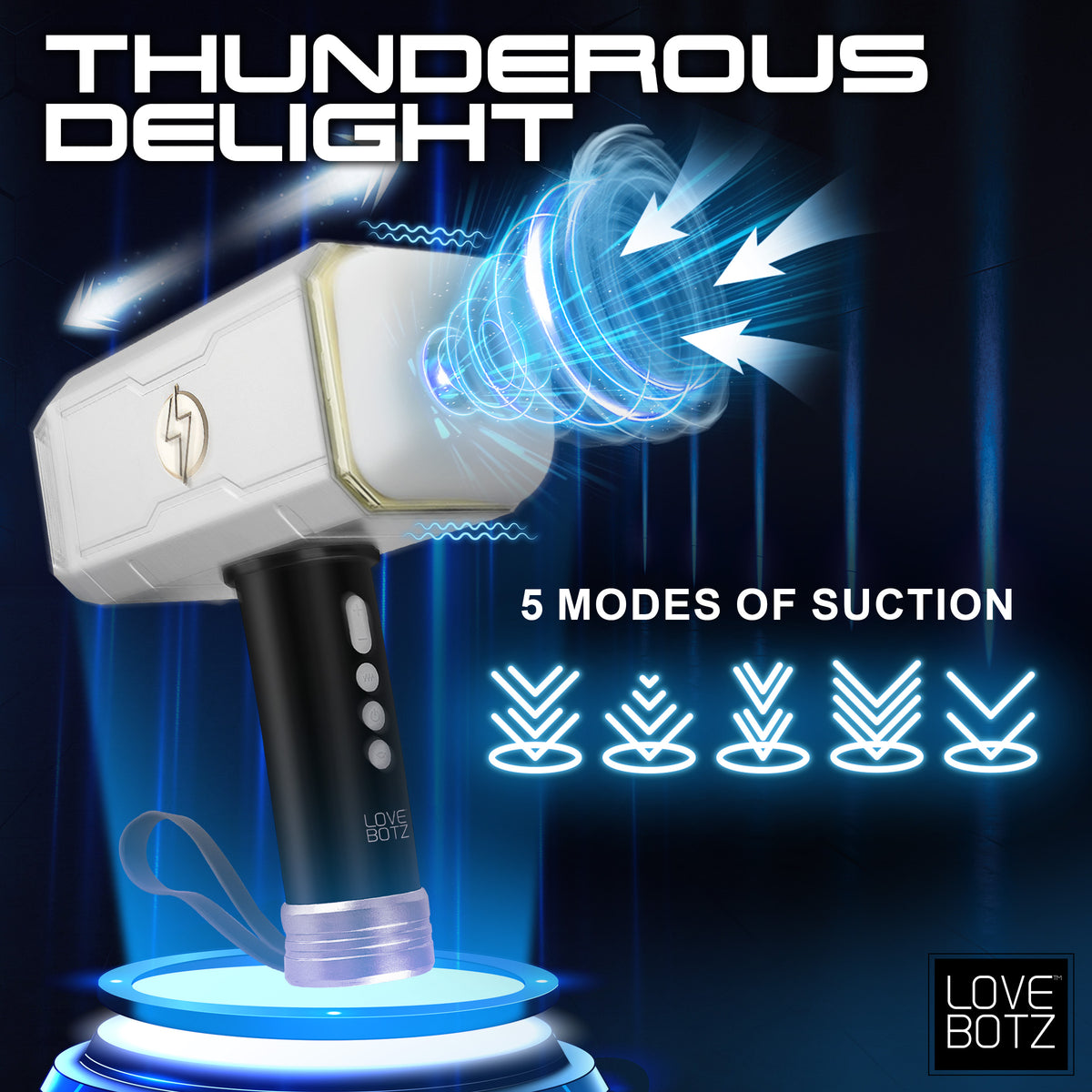Thunder Stroker Sucking Masturbator, Silicone (view 5)