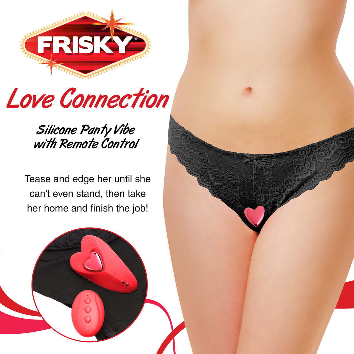Love Connection Silicone Panty Vibe with Remote Control – bullet and egg vibrator, Silicone (view 2)