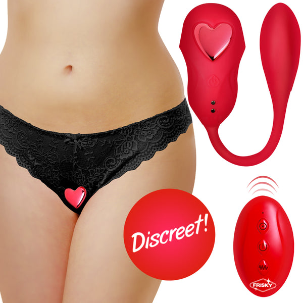 Double Love Connection Silicone Panty Vibe with Remote Control – bullet and egg vibrator, Silicone