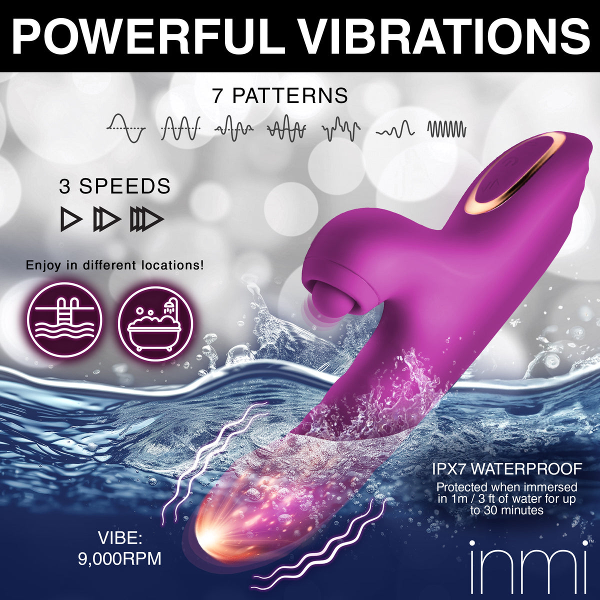 Bumping Bunny Thrusting &amp; Pulsing Silicone Rabbit Vibrator, Silicone (view 3)