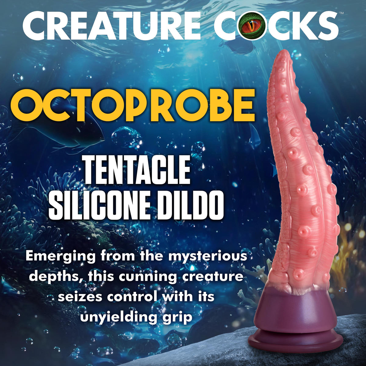 Octoprobe Tentacle Silicone Dildo, Silicone (view 2)