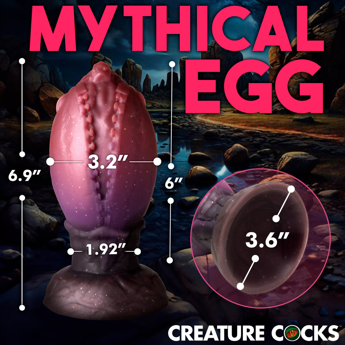 Dragon Hatch Silicone Egg - XL – bullet and egg vibrator, Silicone (view 4)
