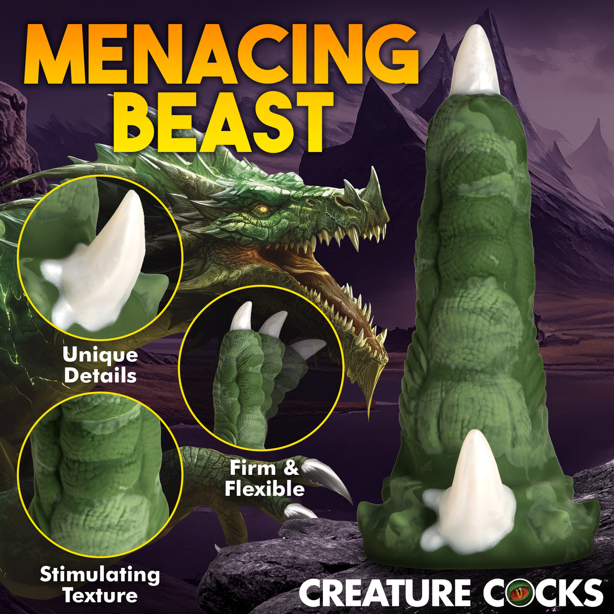 Large Dragon Claw Silicone Dildo, Silicone (view 6)