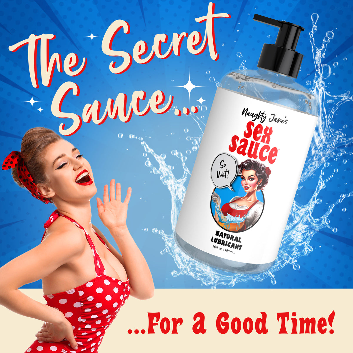 Naughty Jane's Sex Sauce Natural Lubricant - 16oz (view 3)