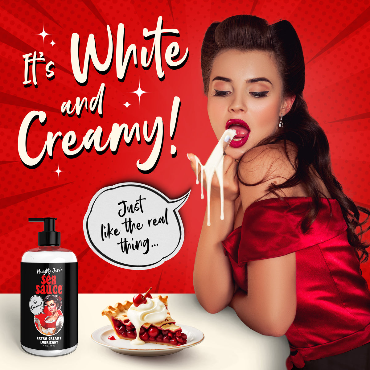 Naughty Jane's Sex Sauce Extra Creamy Lubricant - 16oz (view 3)