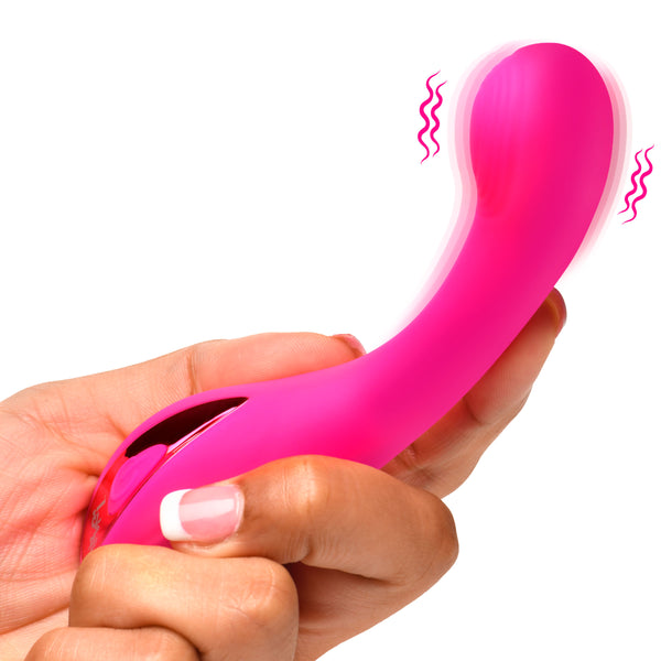 Silicone G-Spot Vibrator - Pink, Silicone