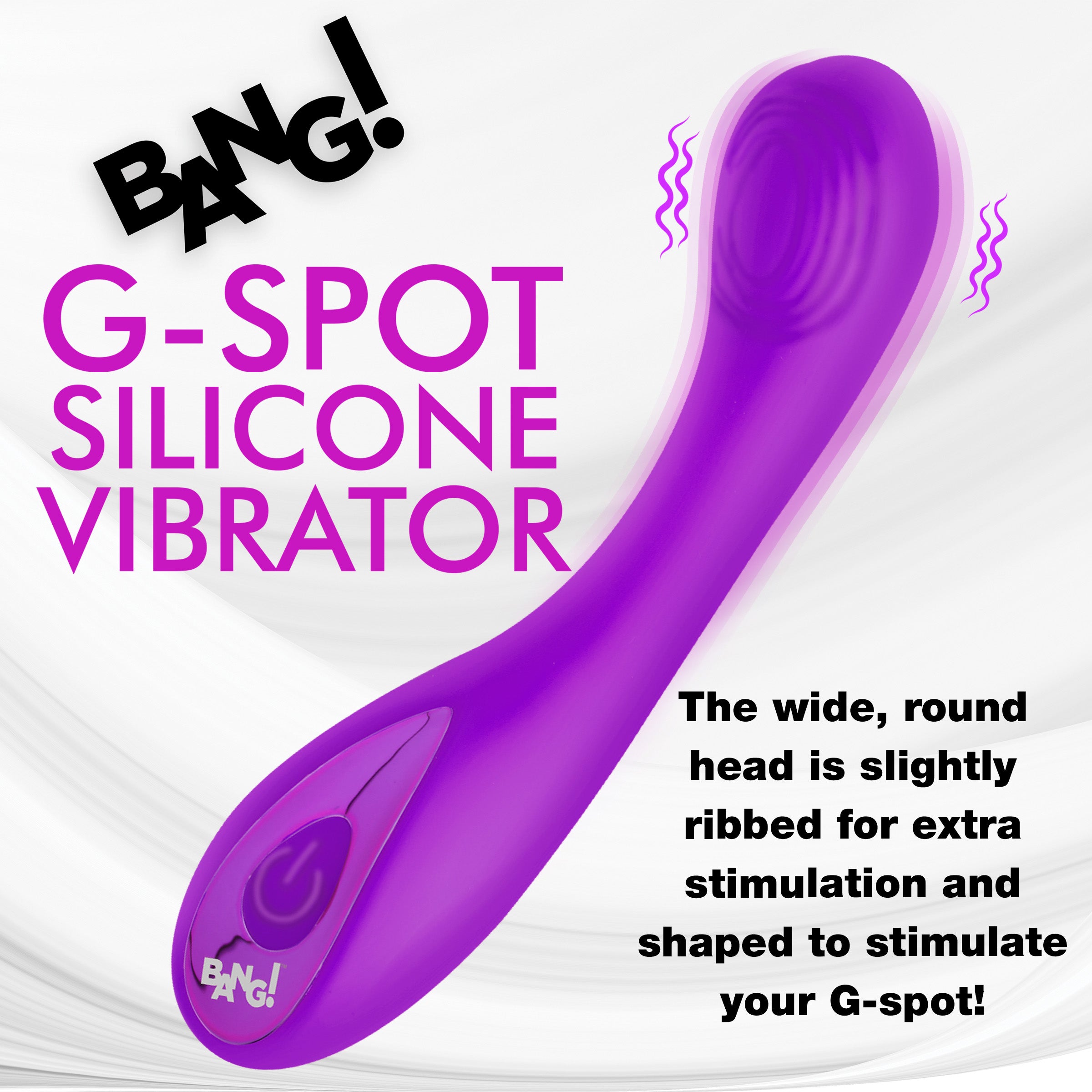 Silicone G-Spot Vibrator - Purple