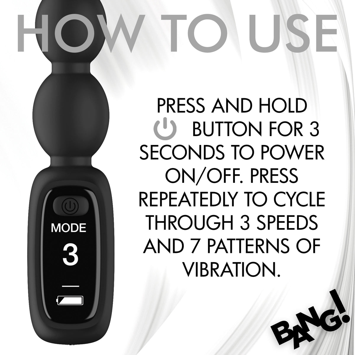 Silicone Anal Beads with Digital Display, Silicone (view 6)