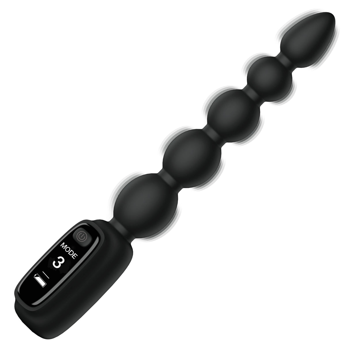 Silicone Anal Beads with Digital Display, Silicone