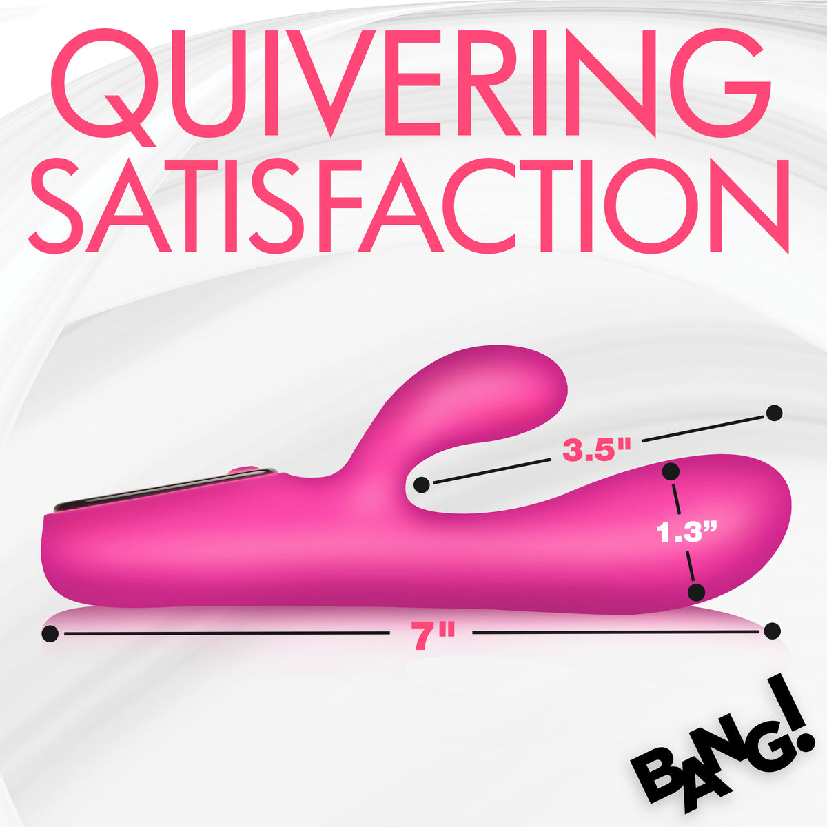 Silicone Rabbit Vibrator with Digital Display, Silicone (view 4)