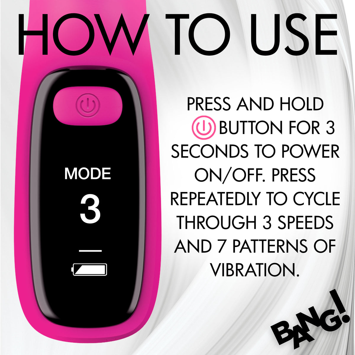 Silicone Rabbit Vibrator with Digital Display, Silicone (view 6)