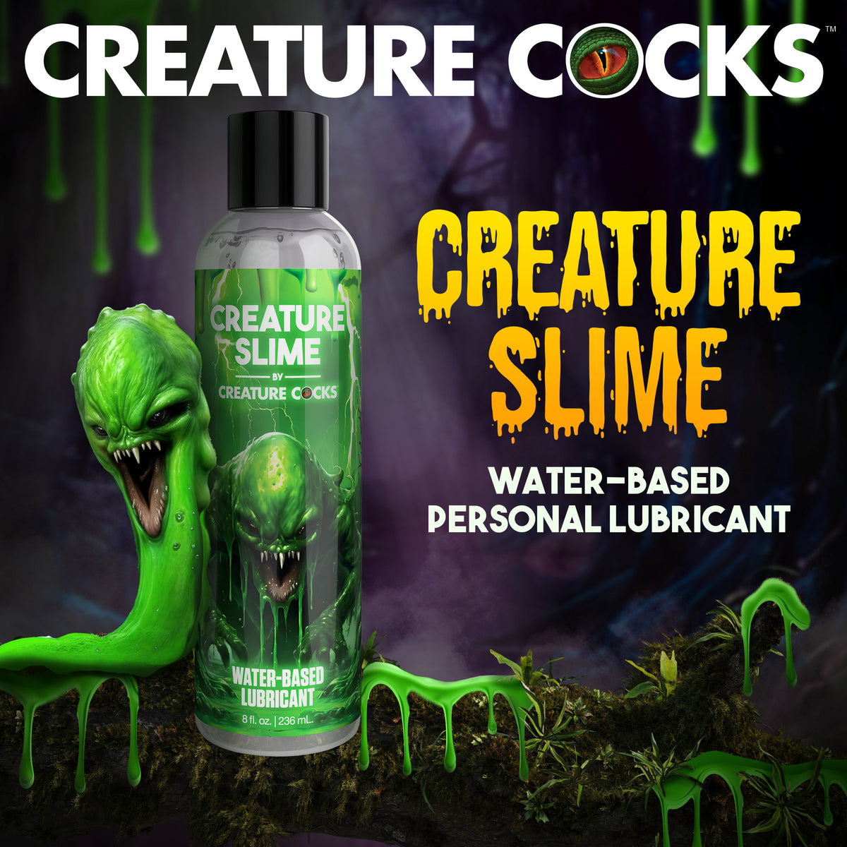 Creature Slime Water-Based Lubricant - 8oz (view 6)