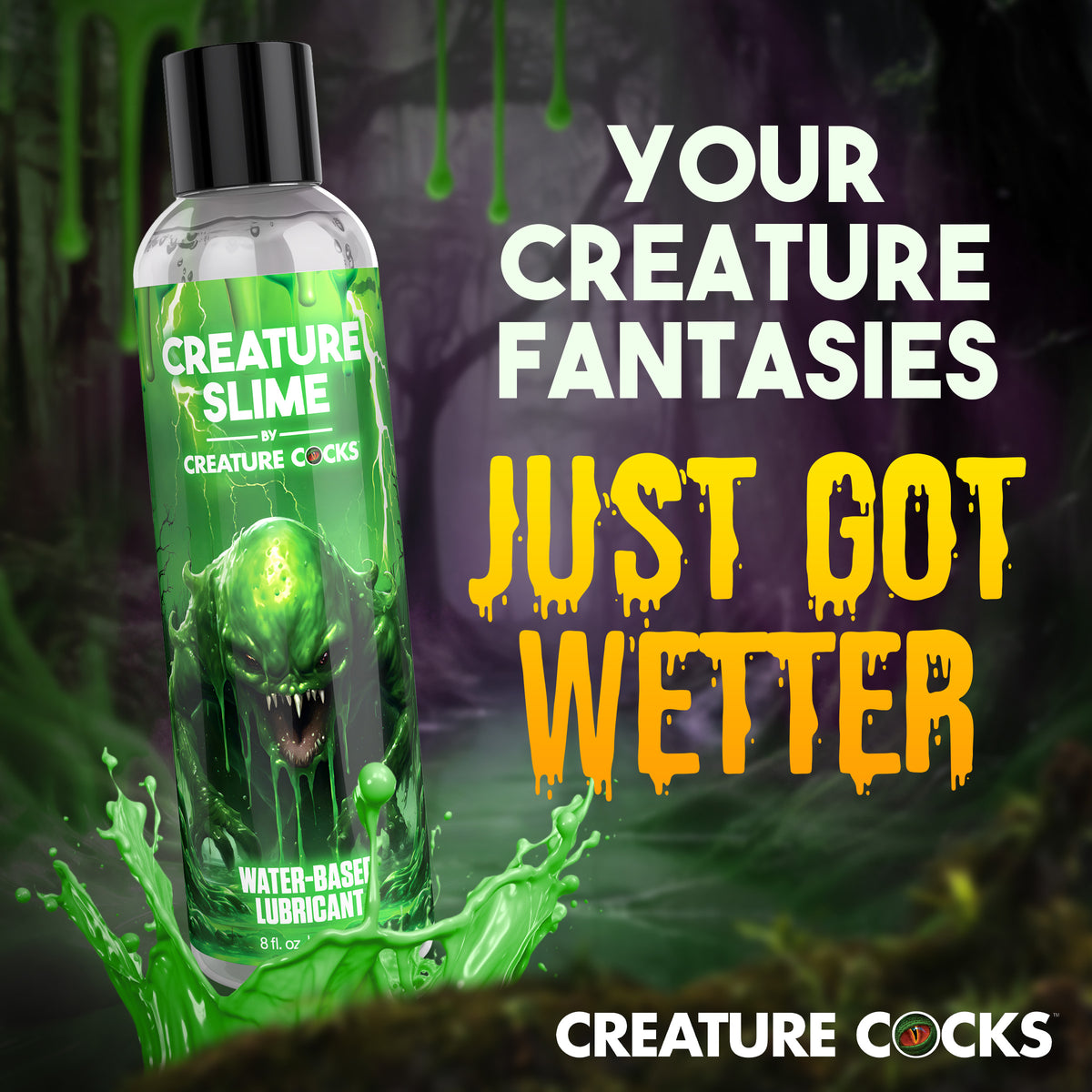 Creature Slime Water-Based Lubricant - 8oz (view 4)