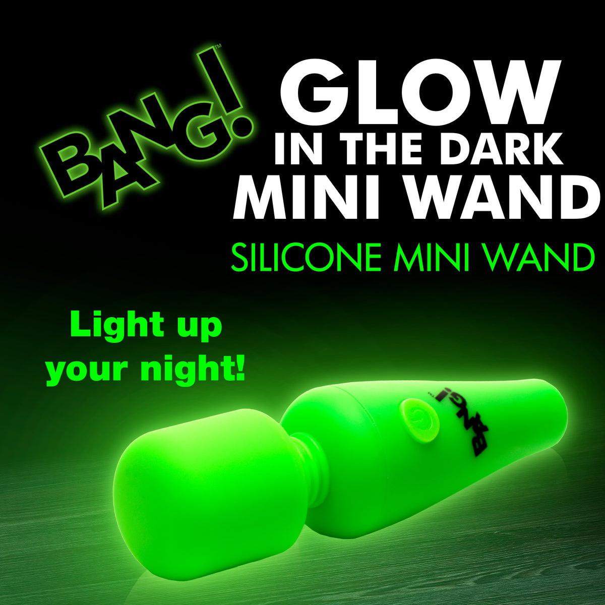 Glow-in-the-Dark Silicone Wand – wand massager, Silicone (view 2)