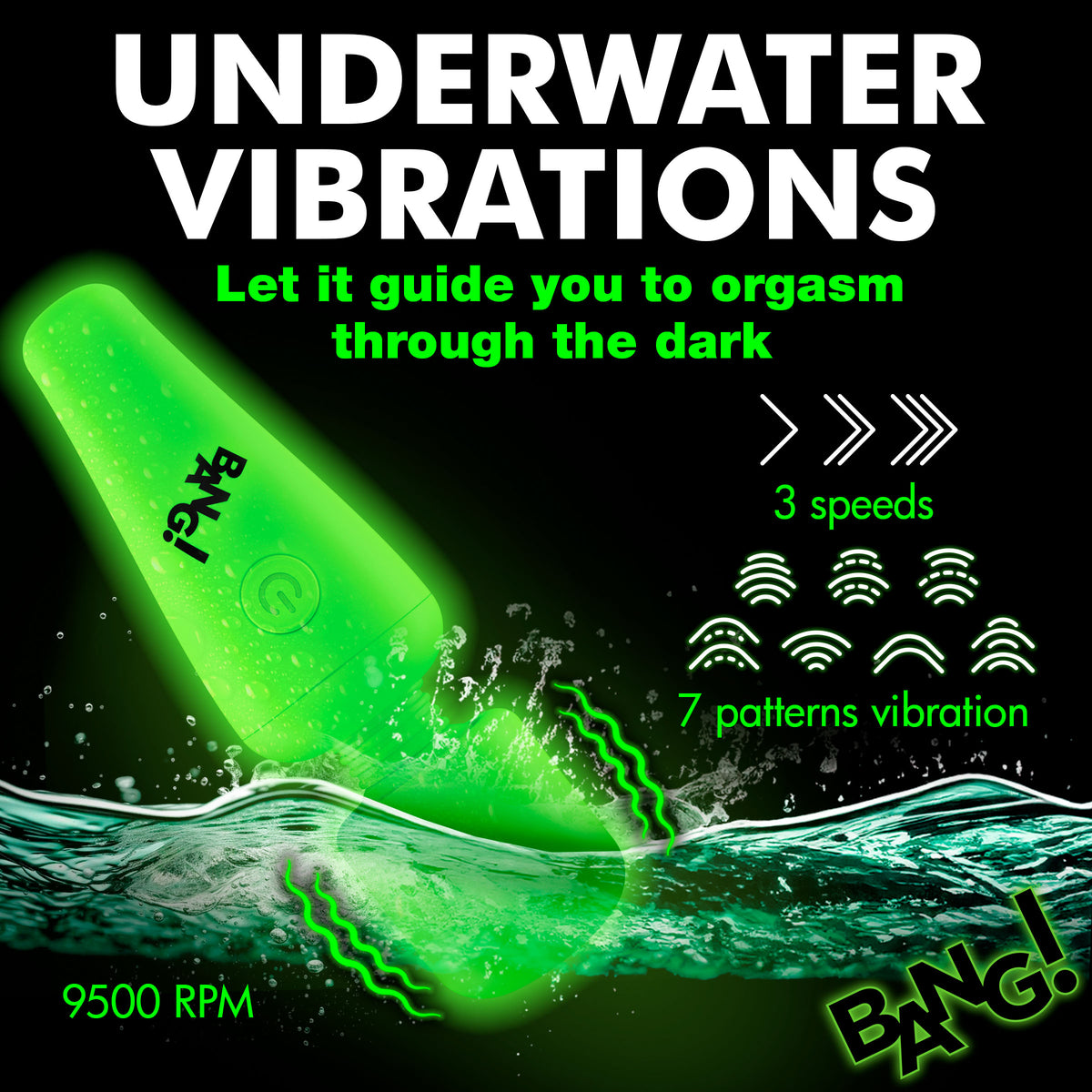 Glow-in-the-Dark Silicone Wand – wand massager, Silicone (view 3)