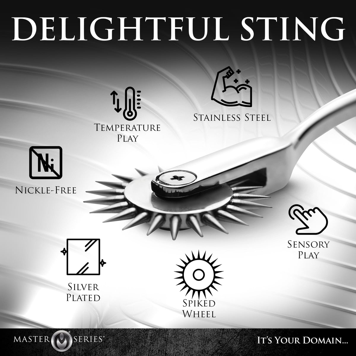 Silver Sensation Wartenberg Wheel, Metal (view 5)