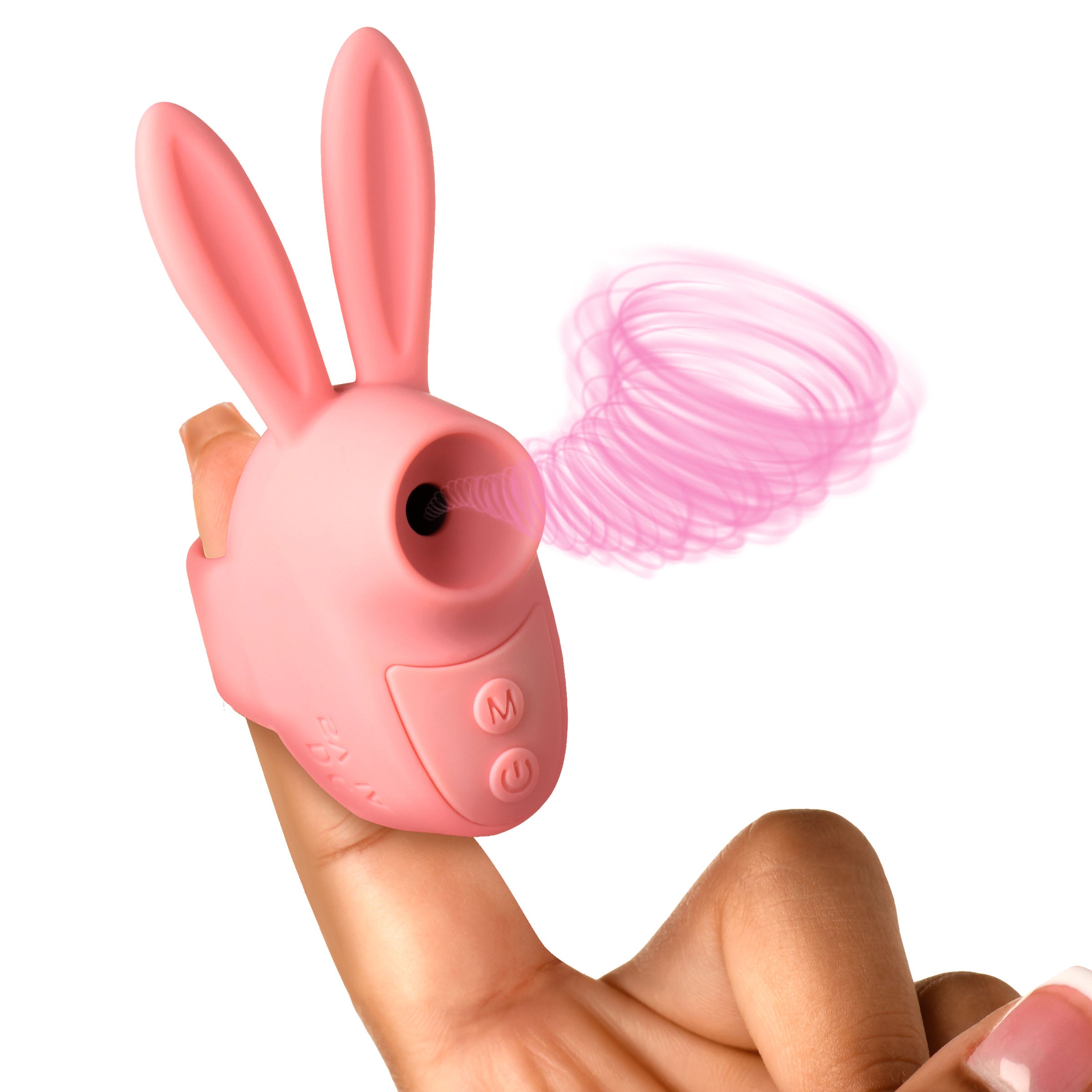 Sucky Bunny Clit Stimulator Finger Vibrator - Pink