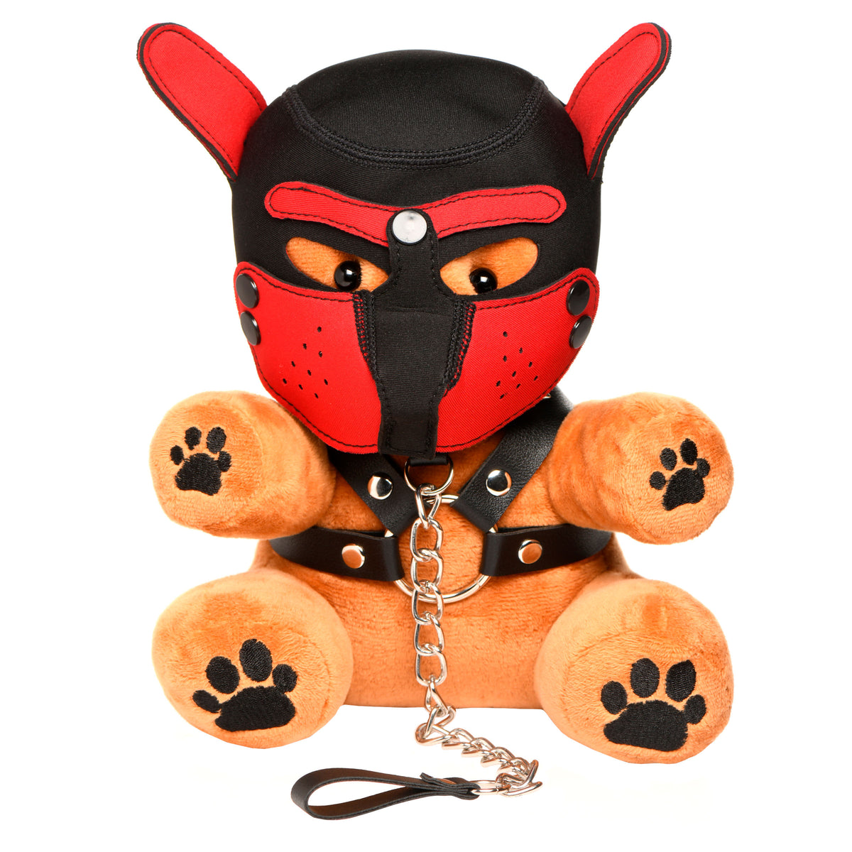 Pup Bear with Removeable Muzzle and Hood – hood and blindfold, Metal