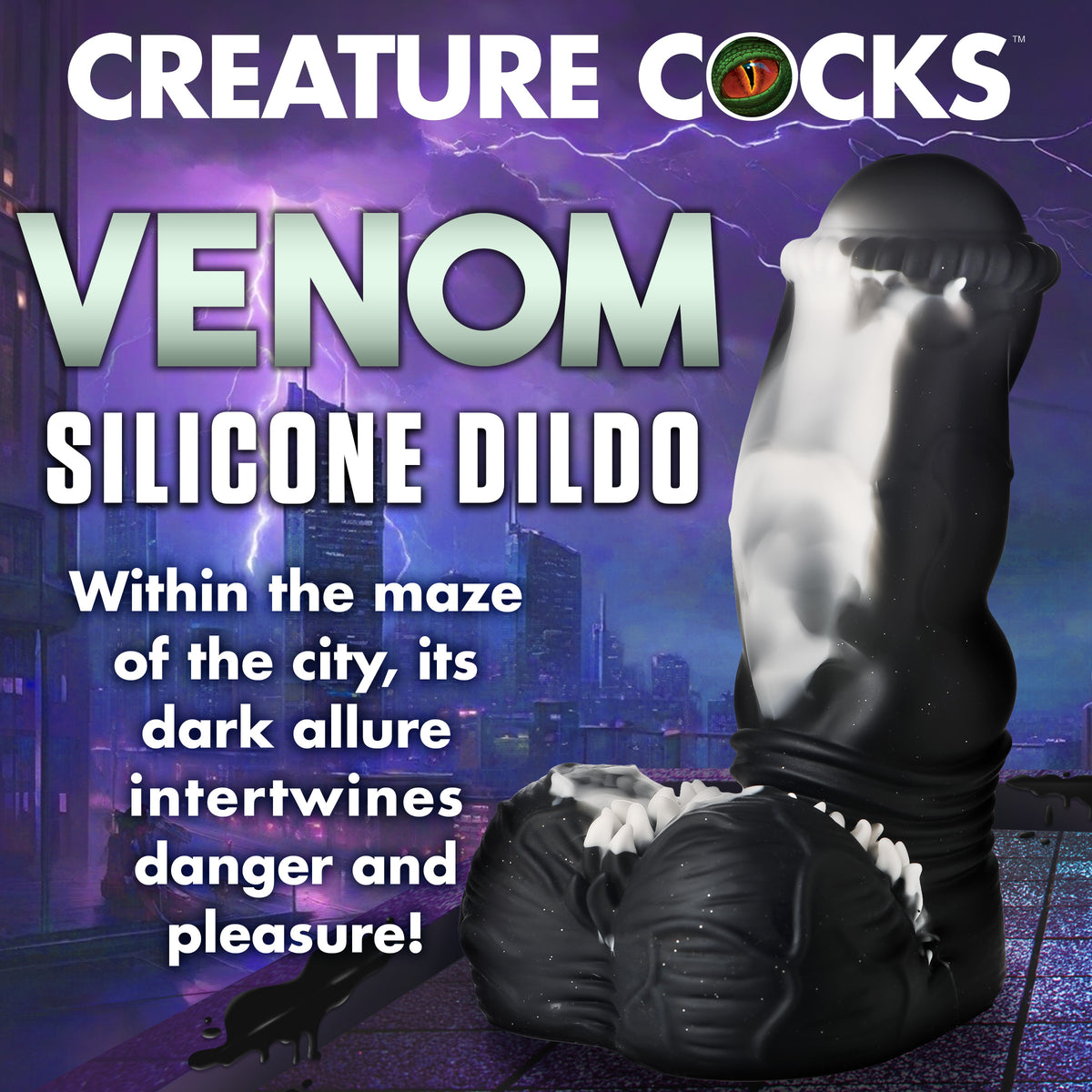 Venom Silicone Dildo, Silicone (view 2)