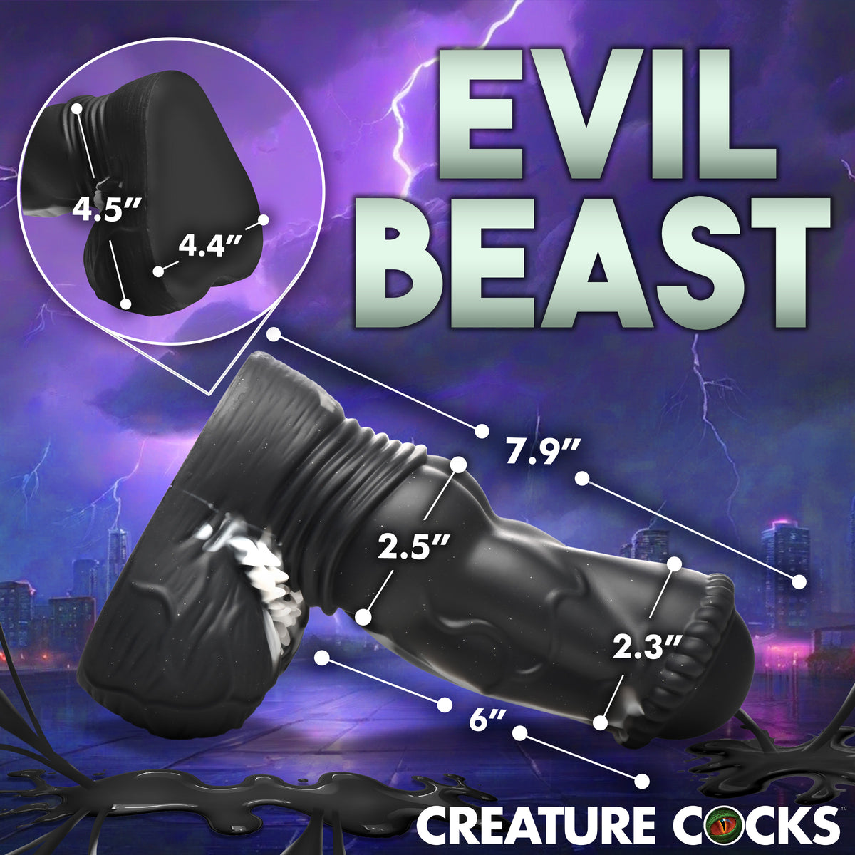 Venom Silicone Dildo, Silicone (view 4)