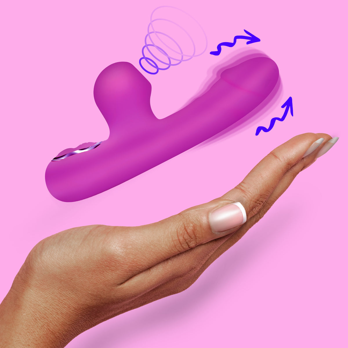 Mini Suction Silicone Rabbit Vibrator, Silicone