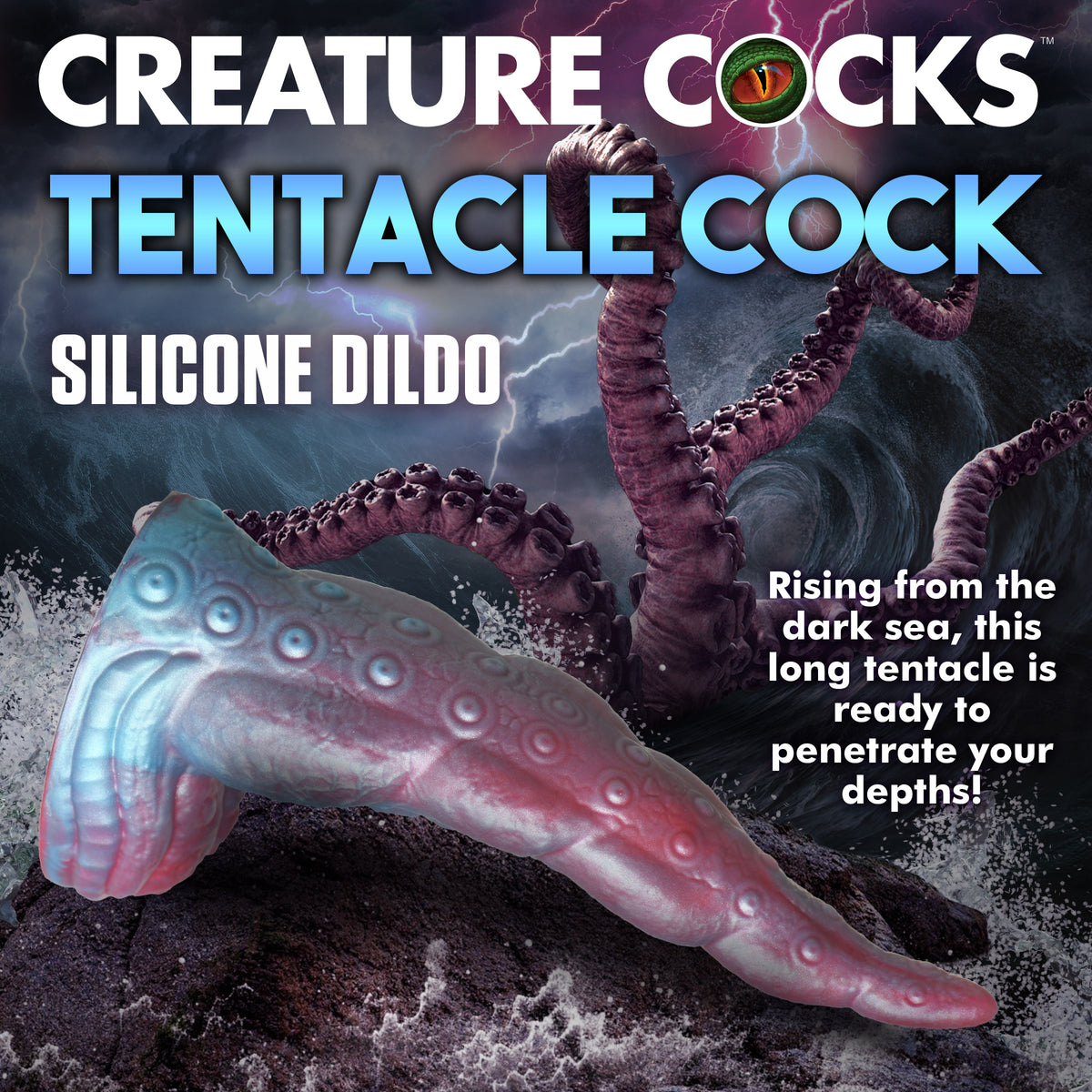 Tentacle Cock Silicone Dildo, Silicone (view 2)