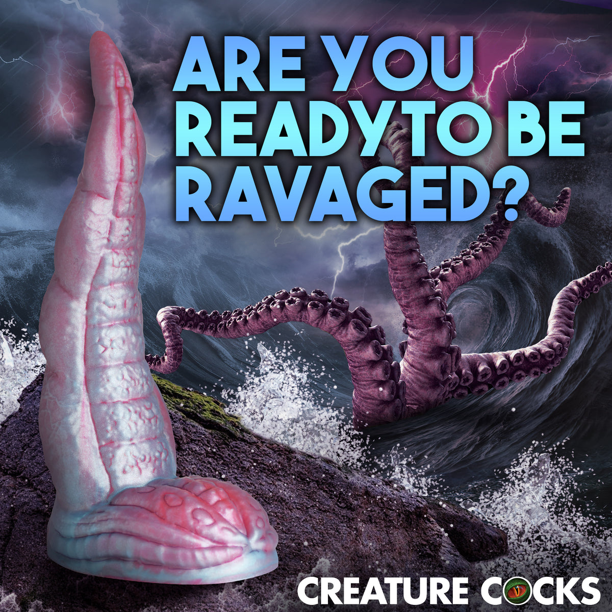 Tentacle Cock Silicone Dildo, Silicone (view 3)