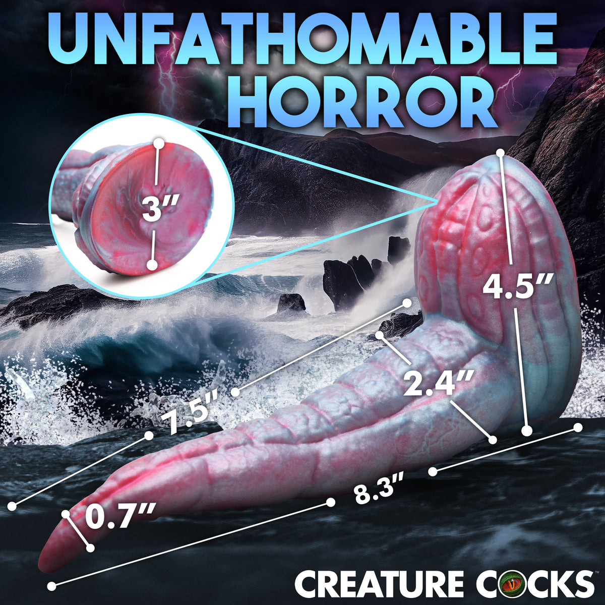 Tentacle Cock Silicone Dildo, Silicone (view 4)