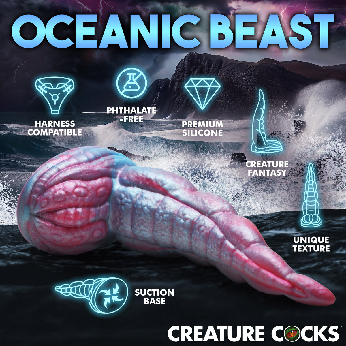 Tentacle Cock Silicone Dildo, Silicone (view 5)