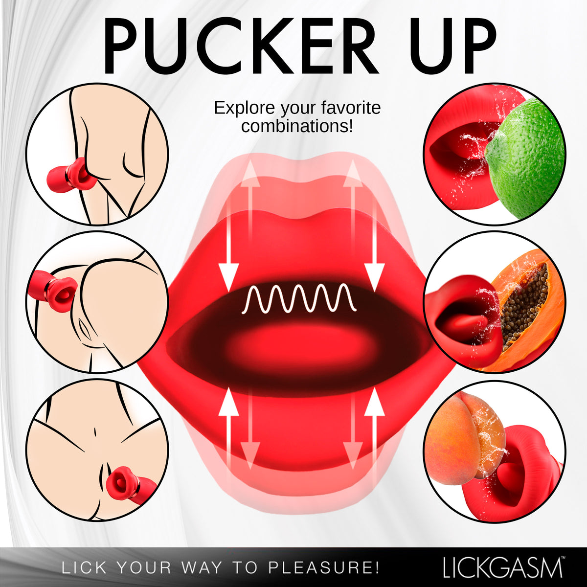 Kiss Me More Kissing, Sucking and Vibrating Clitoral Stimulator – clitoral suction toy, Silicone (view 5)