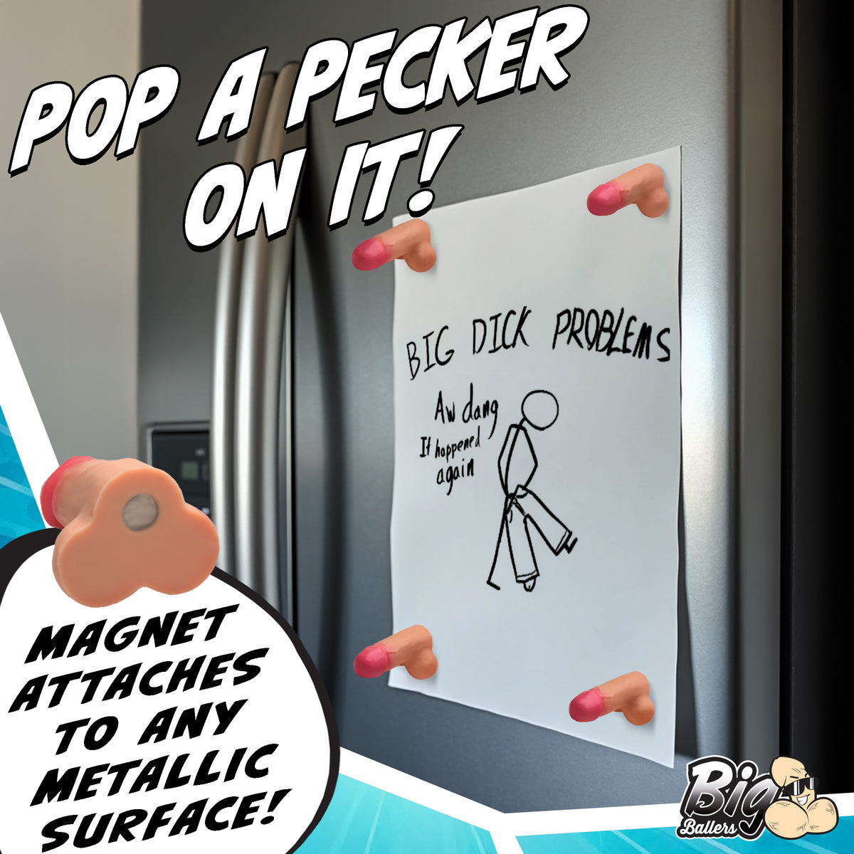 Magnetic Snap-on Peckers (view 3)