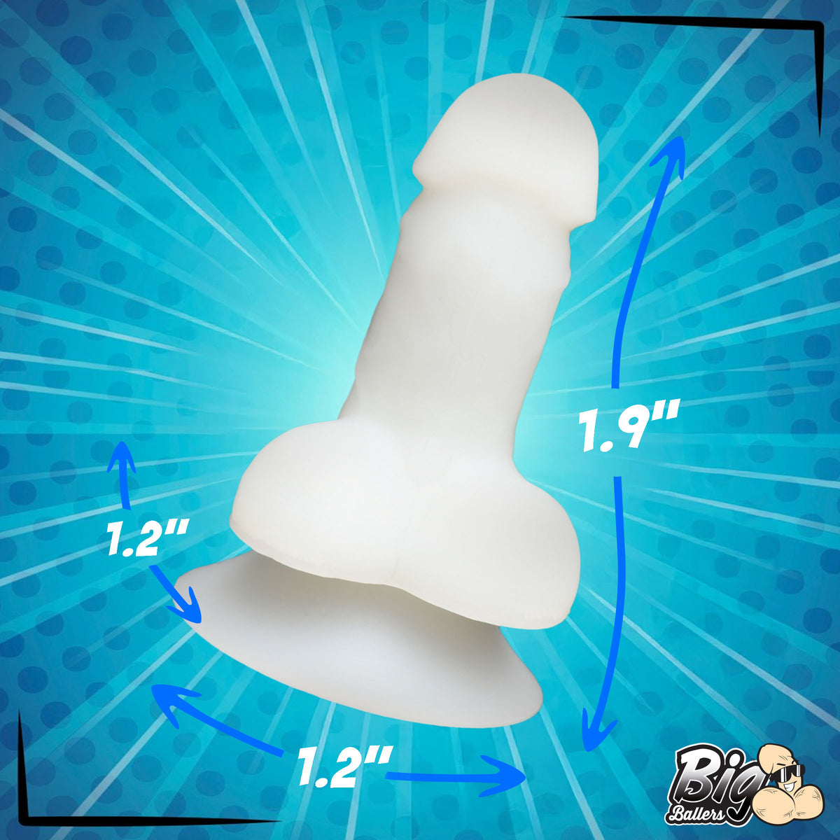 Glow-In-The-Dark Suction Snap-on Peckers – clitoral suction toy, Silicone (view 6)