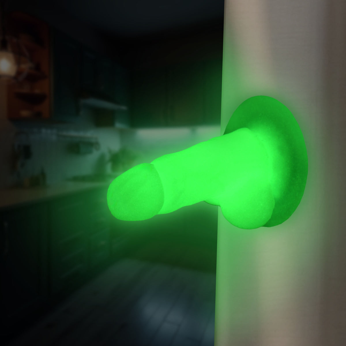 Glow-In-The-Dark Suction Snap-on Peckers – clitoral suction toy, Silicone