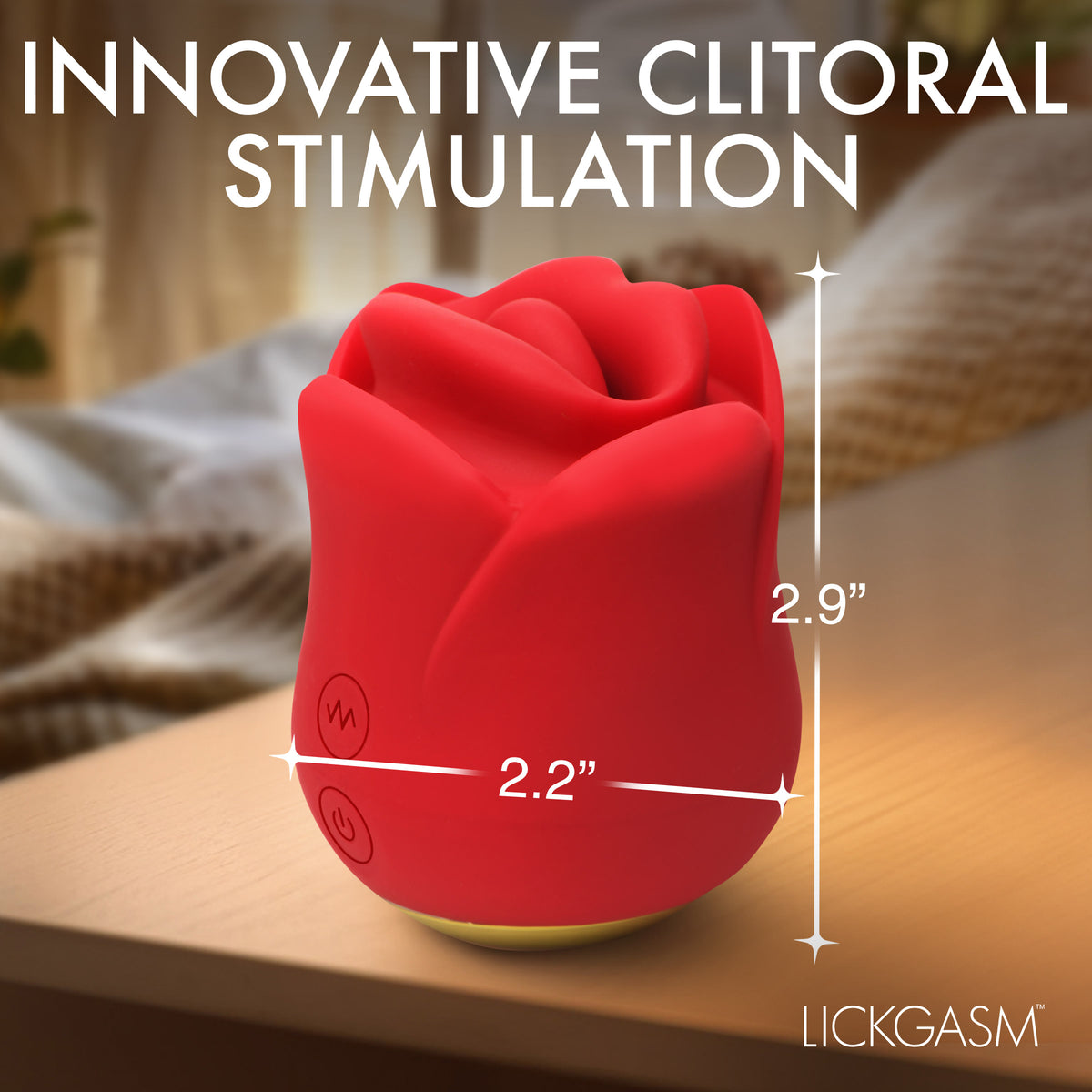 Sweet Kiss Kissing and Vibrating Clitoral Stimulator - Red – clitoral suction toy, Silicone (view 5)