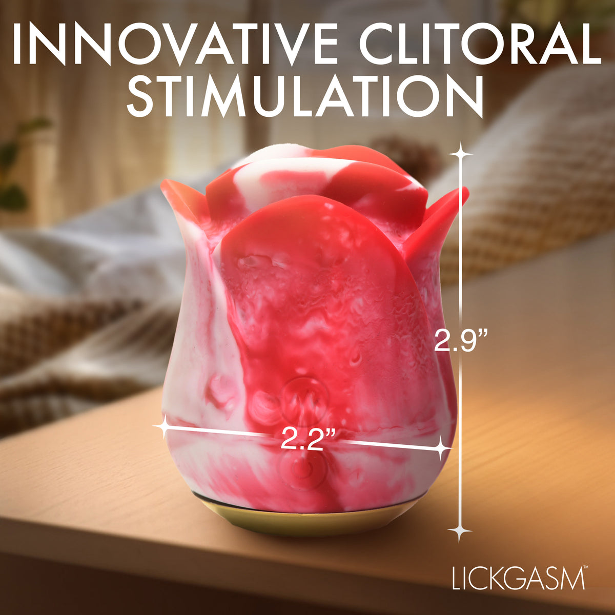 Sweet Kiss Kissing and Vibrating Clitoral Stimulator - Swirl – clitoral suction toy, Silicone (view 5)