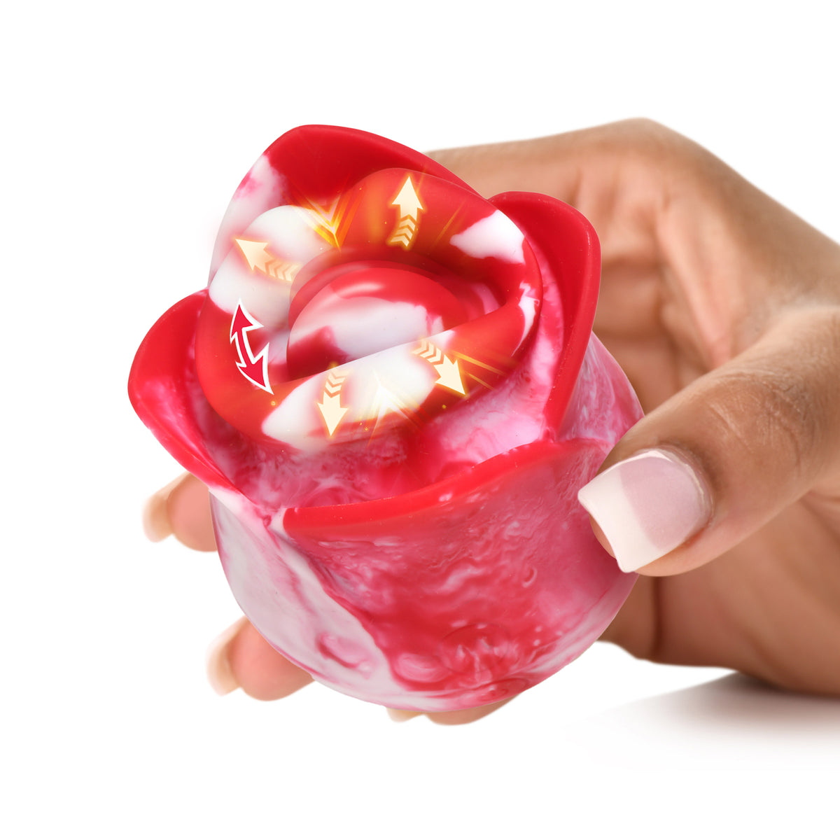 Sweet Kiss Kissing and Vibrating Clitoral Stimulator - Swirl – clitoral suction toy, Silicone