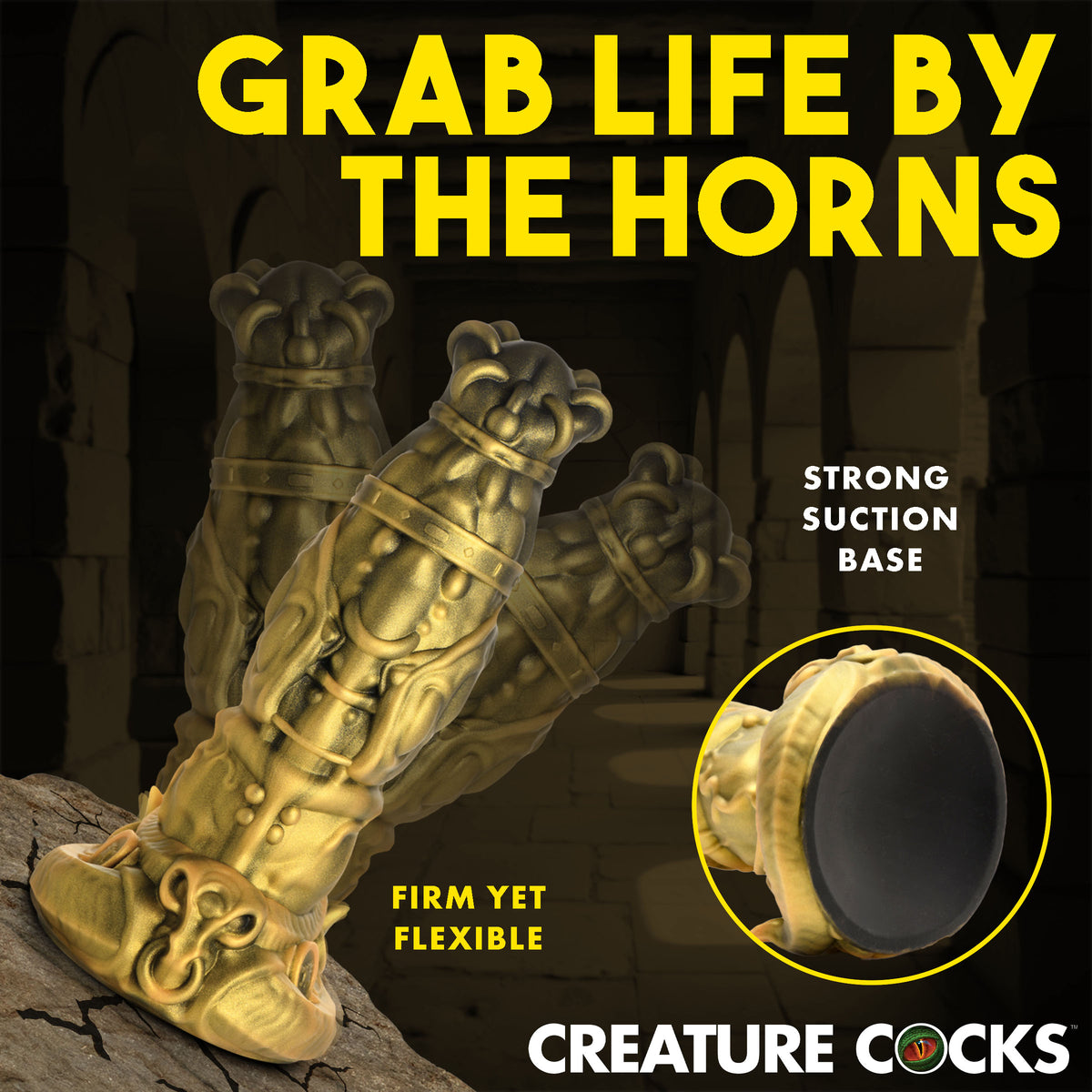 King Minotaur Silicone Dildo, Silicone (view 3)