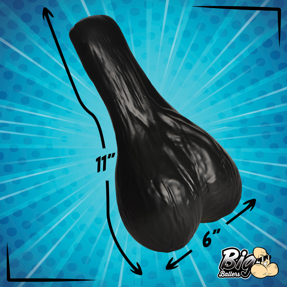 Large Truck Nuts - Black (view 5)