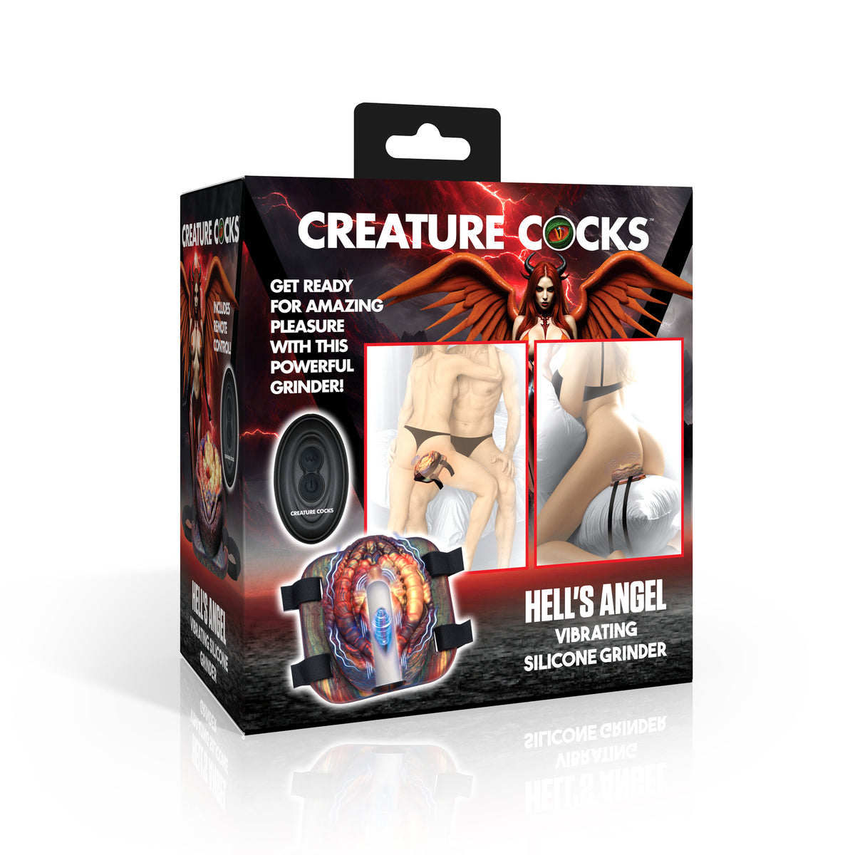 Hell's Angel Vibrating Silicone Grinder – dildo, Silicone (view 5)