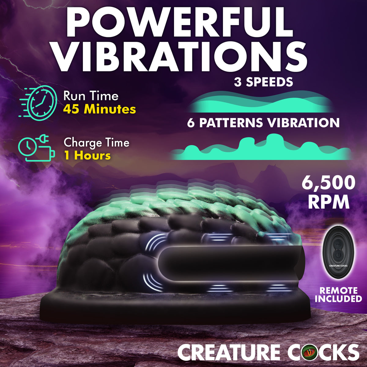 Dragon Vibrating Silicone Grinder – dildo, Silicone (view 3)
