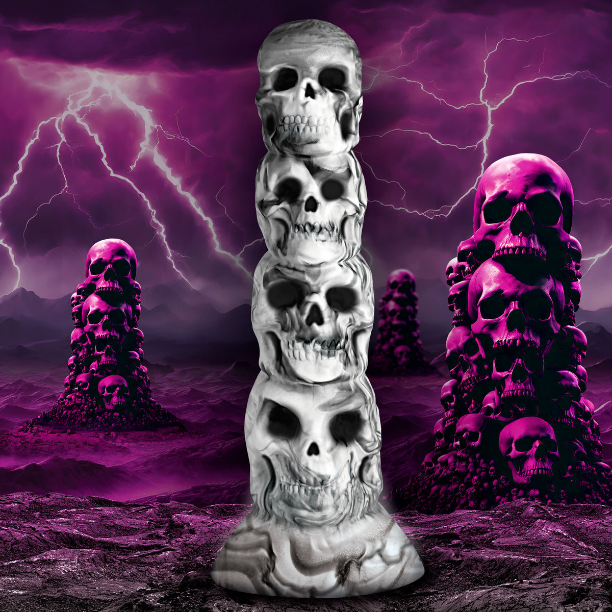 Tower of Doom Silicone Dildo, Silicone