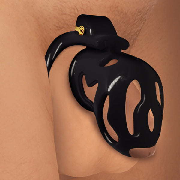 Hard Stop Chastity Cage – cock ring, Metal