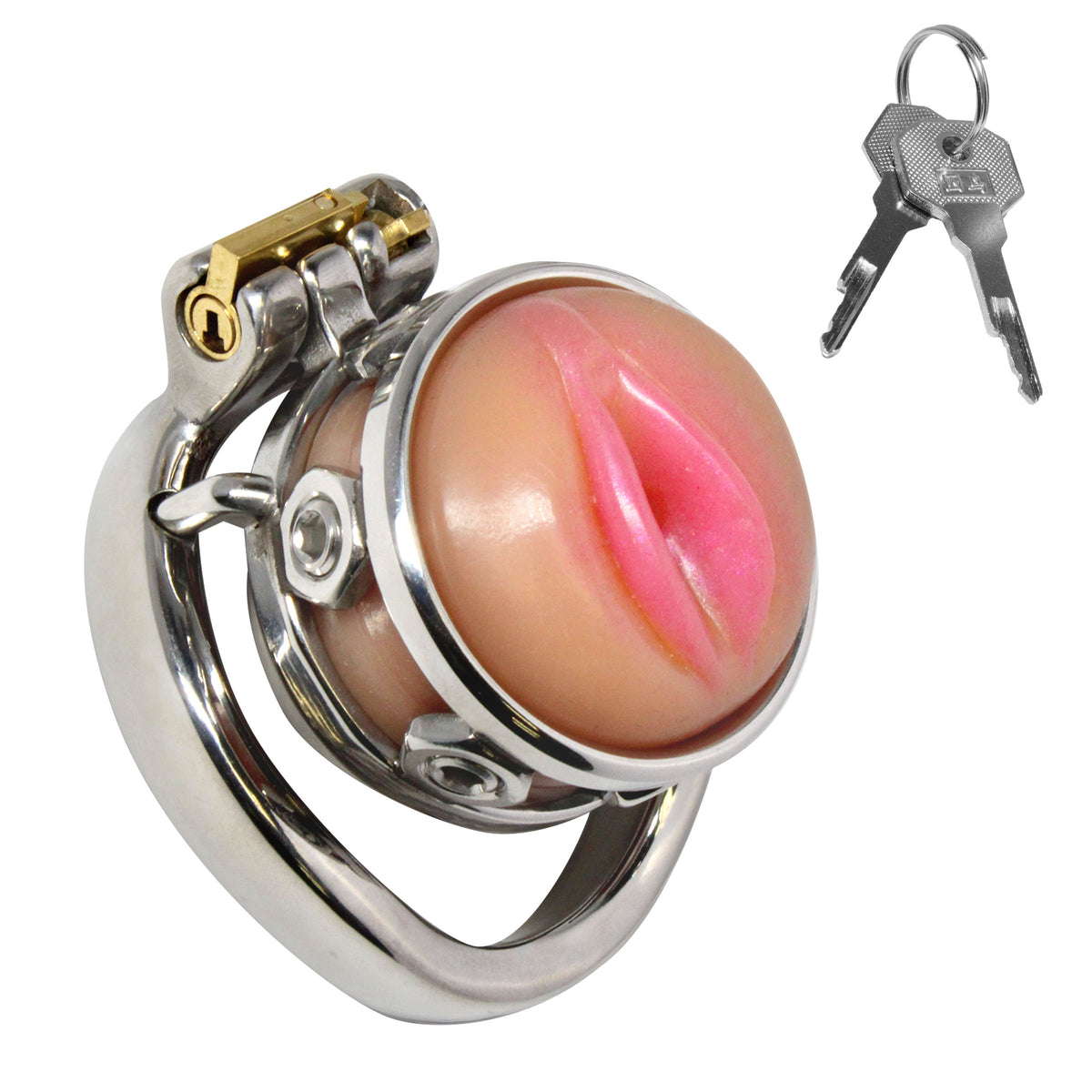 Pussy Boy Metal Chastity Cage – chastity device (view 5)