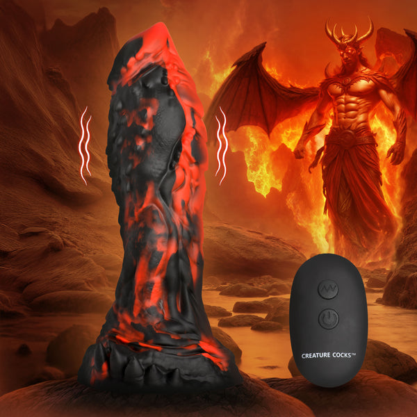 Inferno Cock Vibrating Silicone Dildo, Silicone