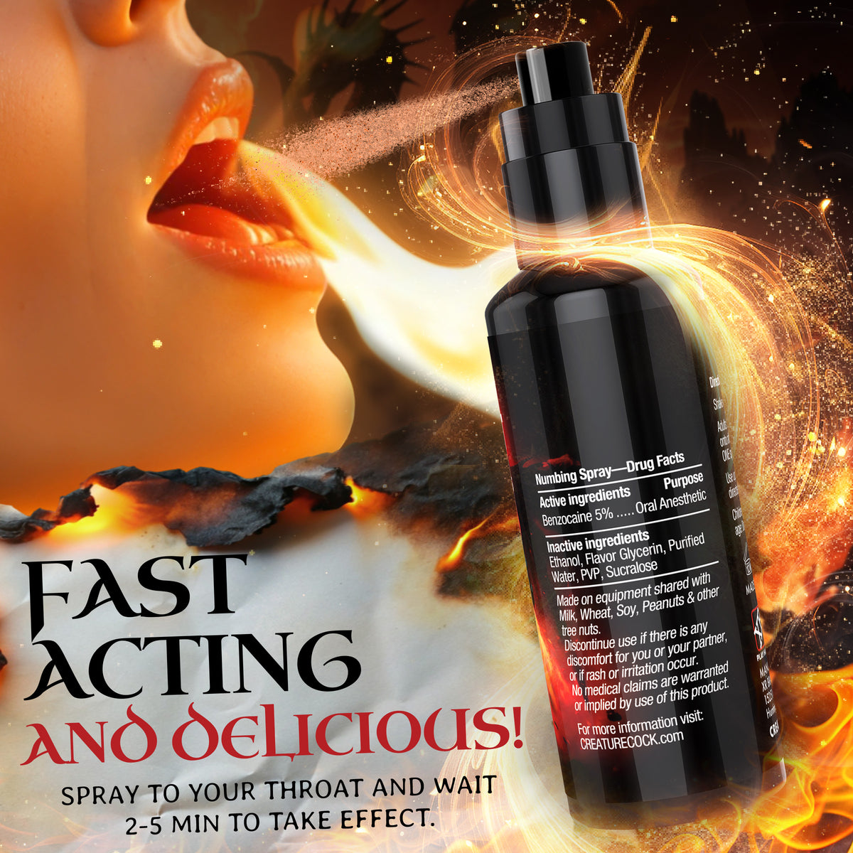 Deep Throat Cinnamon Numbing Spray (view 5)