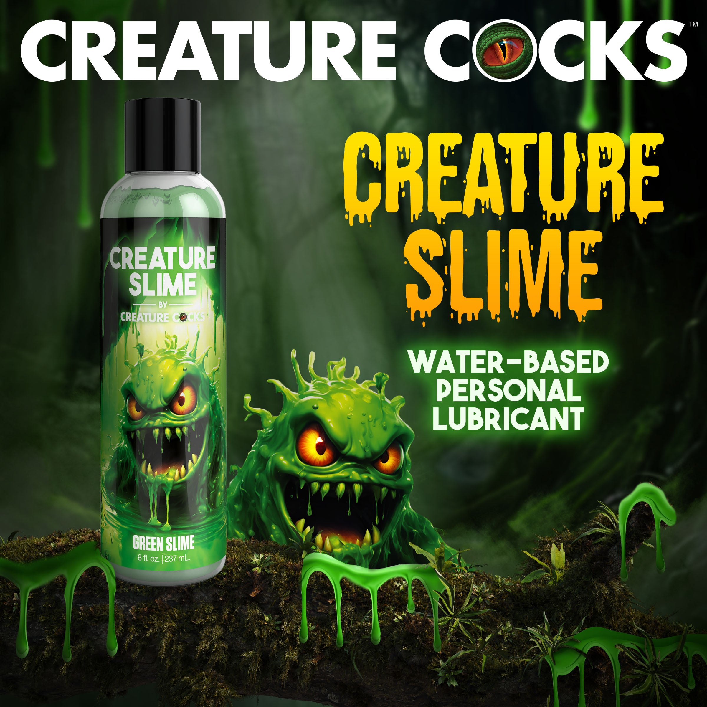 Green Creature Slime Water-Based Lubricant - 8oz