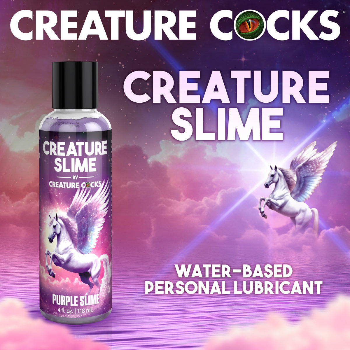 Purple Creature Slime Water-Based Lubricant - 4oz (view 2)