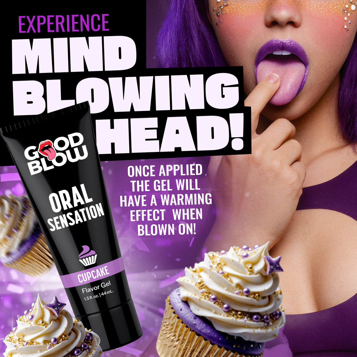 Oral Sensation Cupcake Flavor Gel – arousal gel and spray (view 3)