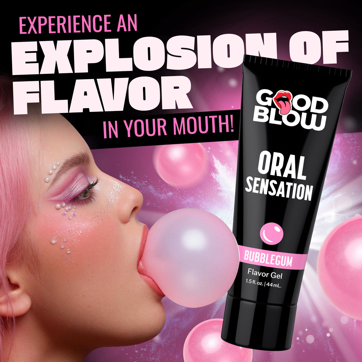 Oral Sensation Bubblegum Flavor Gel – arousal gel and spray (view 3)