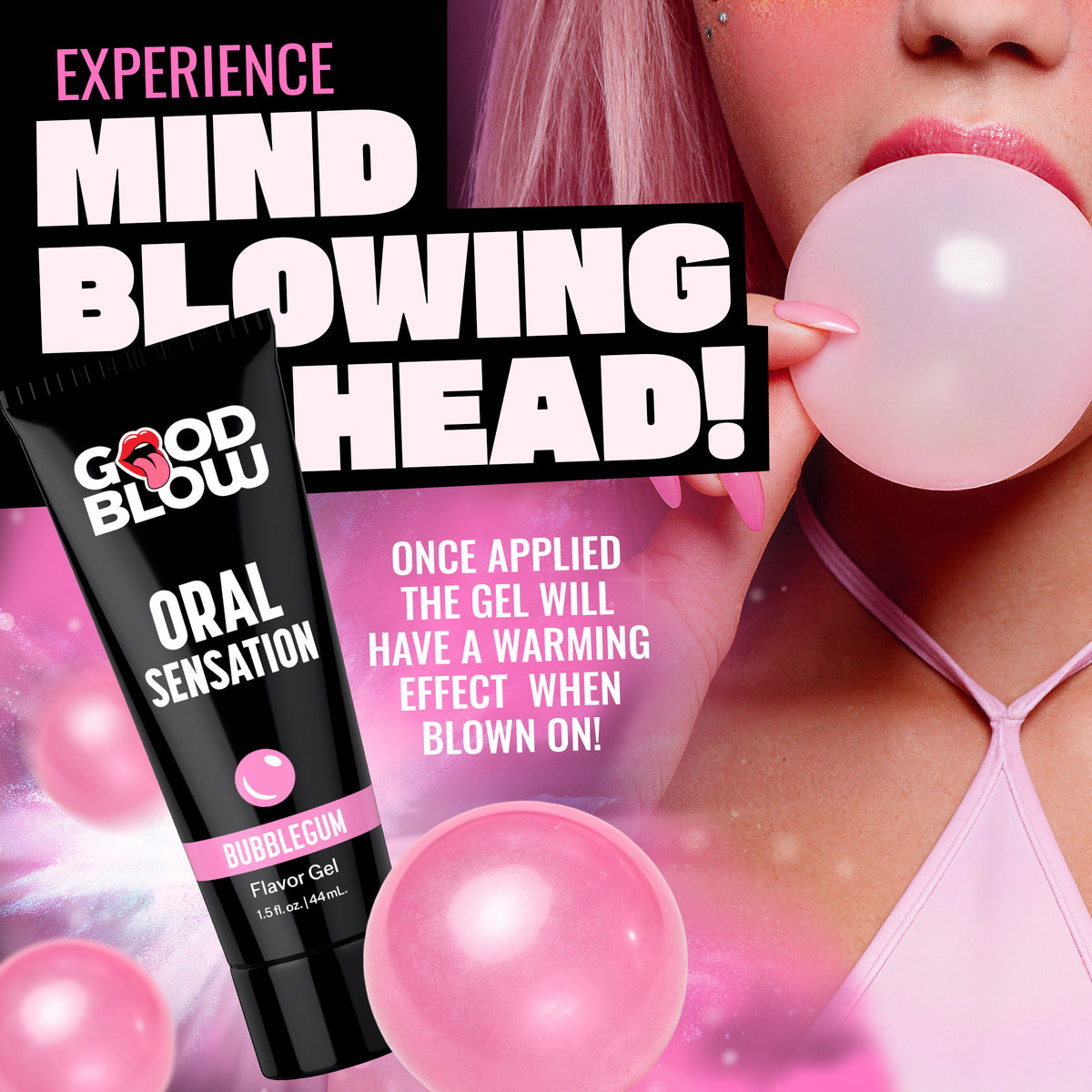 Oral Sensation Bubblegum Flavor Gel – arousal gel and spray (view 4)